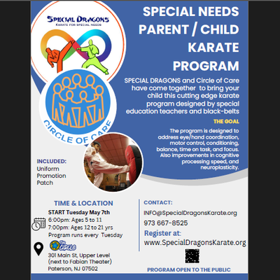 Special Needs Parent/Child Karate Program